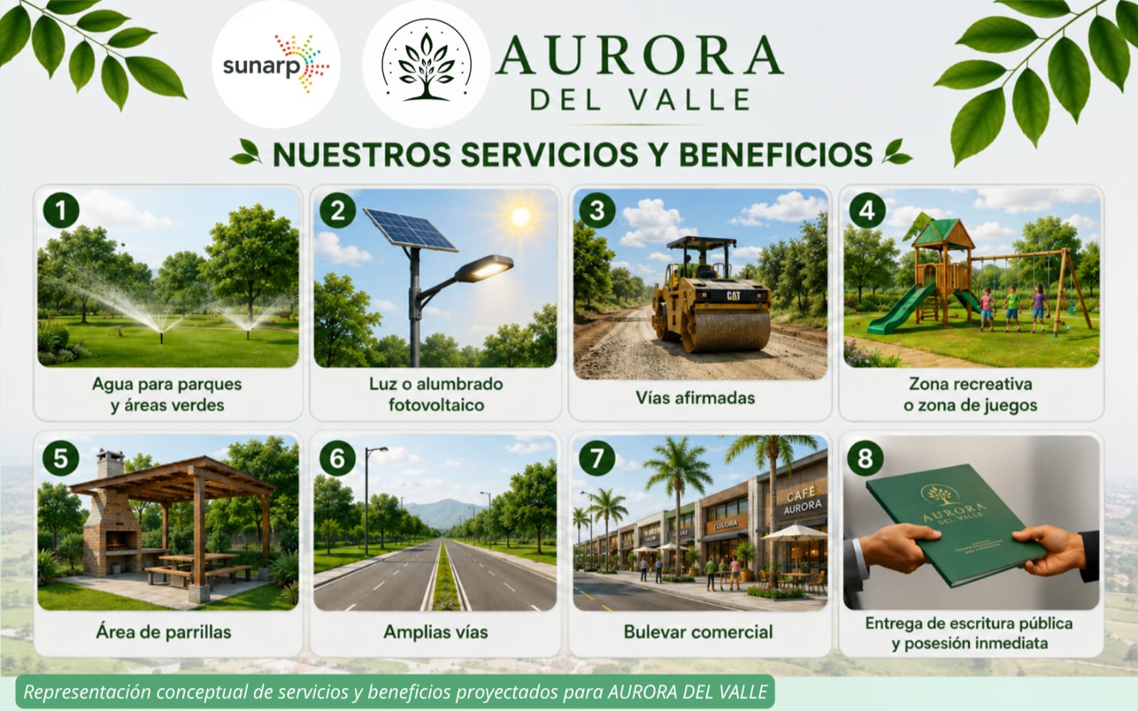 Servicios y beneficios de Aurora del Valle